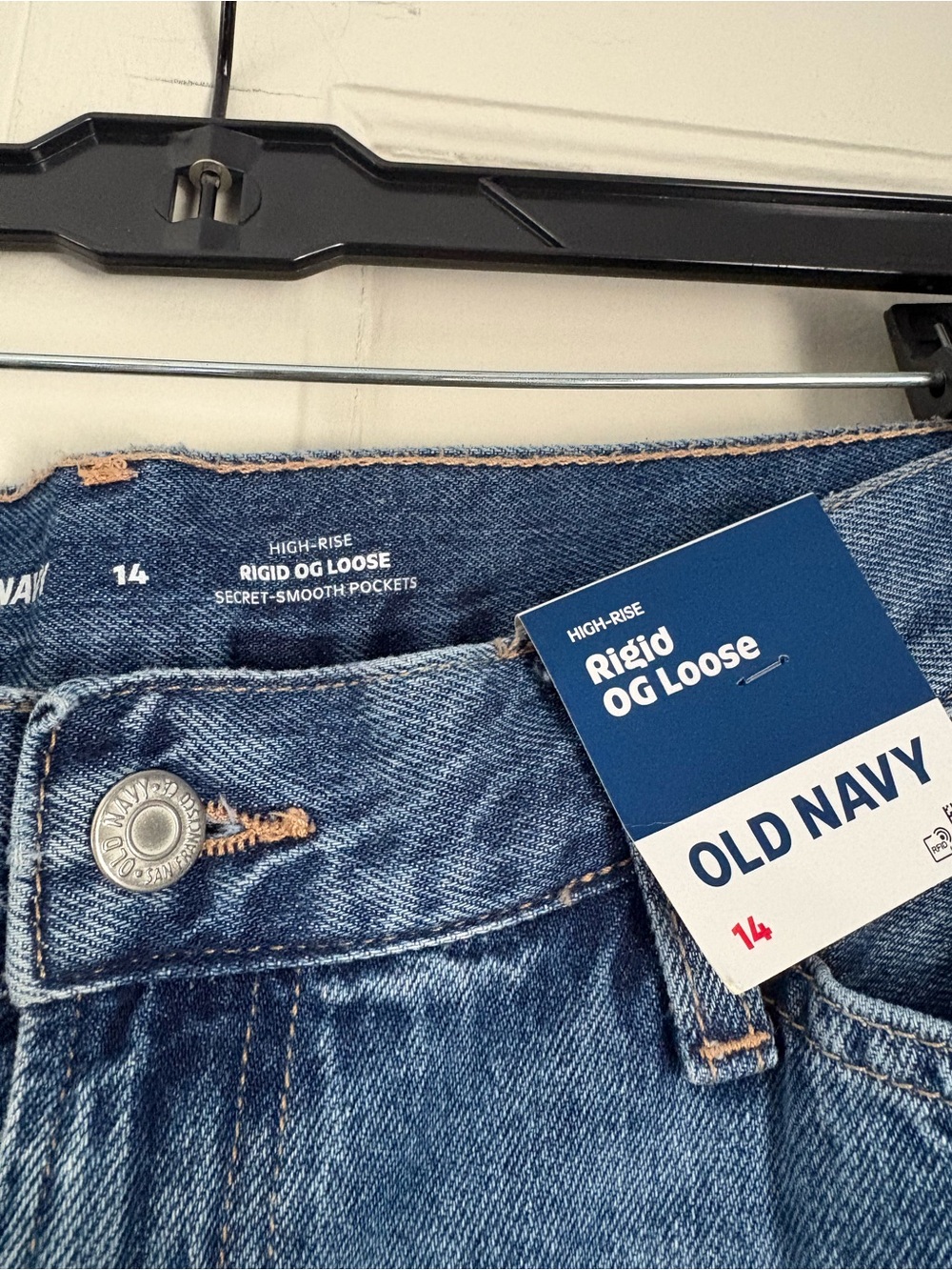 Old Navy Utility Carpenter High Rise Rigid OG Loose Jeans - Picture 3 of 3